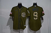 Cubs 9 Javier Baez Olive 2020 Nike Cool Base Jersey,baseball caps,new era cap wholesale,wholesale hats